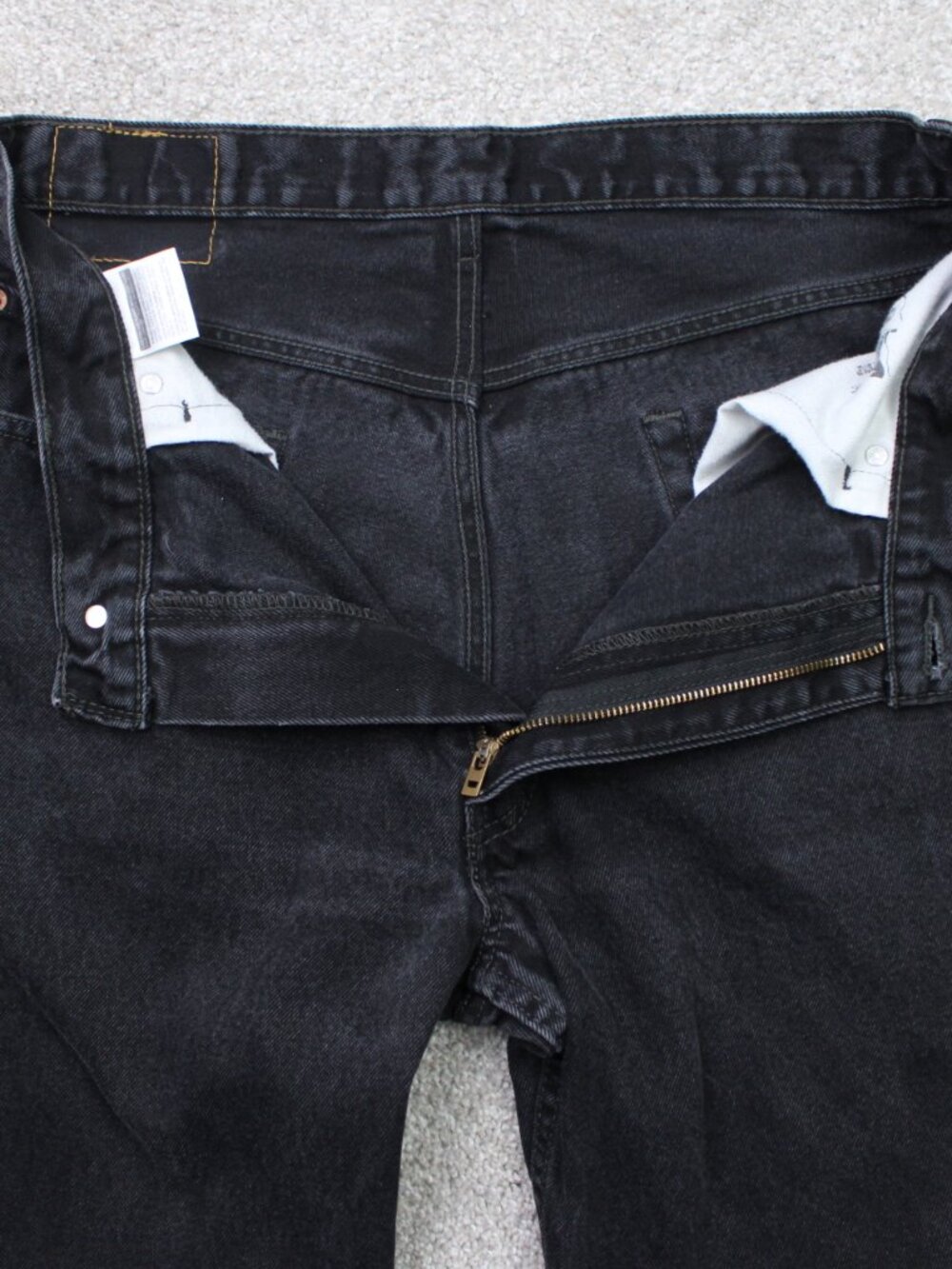 Levi's 550 Jeans Mens 36x32 Black Relaxed Fit 100% Cotton 5-Pocket Denim Y2K - Picture 9 of 14